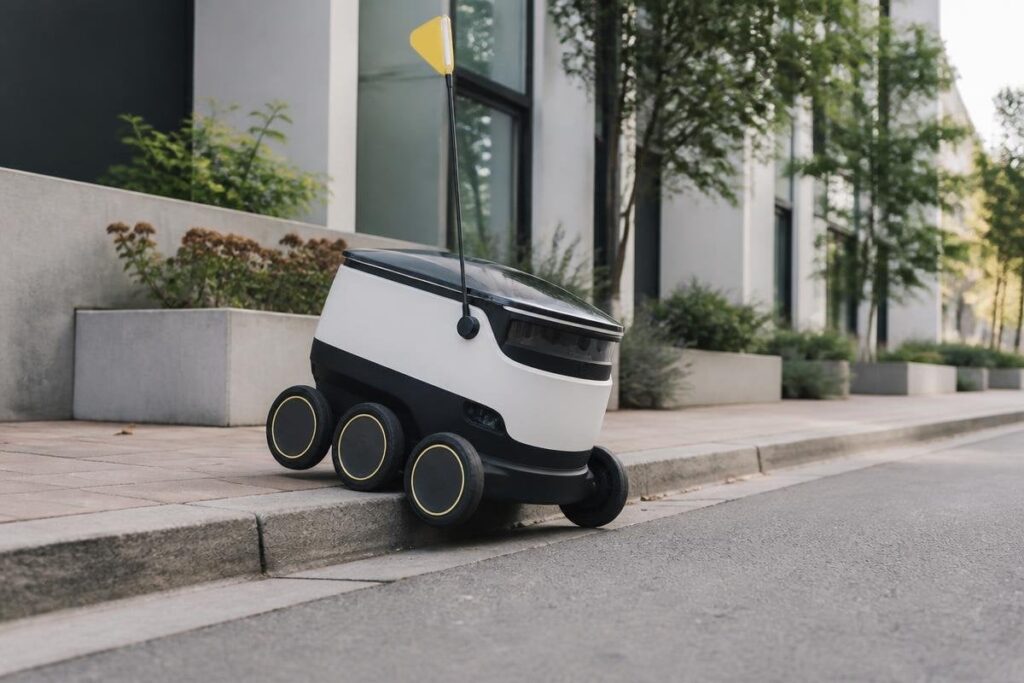 Last-mile delivery robots still have to solve the curb